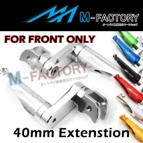 Vvrfpfg9840mmbkmfpxxcl4001 Vvracing Shinobi Rider Footpegs 40mm Lowering For Yamaha Yzf R3 2019-2020