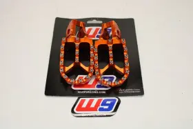 Orange-94-fp3x5 Warp 9 94-fp3x5 Oversized Mx Foot Pegs