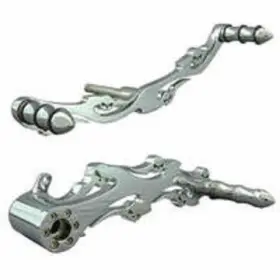 677667-wicked Wicked Image Road Glide Flame Skull Shifter Brake Floorboard Controls Harley