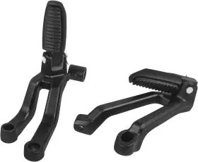 Worldmotop 739804656327 Motorcycle Footpegs Rear Passenger Foot Pegs Compatible With Harley Black