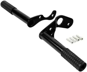 Wowtk 727277301721 Rear Passenger Peg Crash Bar Frame Slider Black