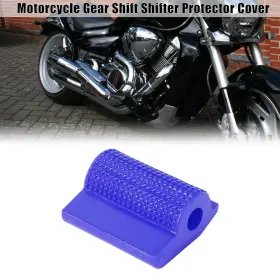 X Autohaux 752374847698 Universal Blue Gear Shift Shifter Boot Protector Cover Anti Slip For Motorcycle