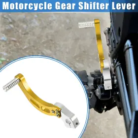 X Autohaux 786527170302 Gear Shifter Lever Universal For Motorcycle 50cc-250cc Atv Folding Gold Tone