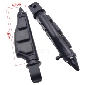 Hzmt216-048-bk Xinyun Spare Parts Pa019-bk Spike Narrow Bk Passenger Foot Pedal For 2018- Softail Models Breakout Fxbr