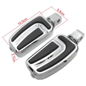 Hzmt216-089-cd Xinyun Spare Parts Pa019-cd Cd Rear Foot Pegs With Inch L Rubber Thick For 2018- Softail Models Breakout Fxbr