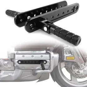 Fb019hwfpl114-pp Xitomer Foldable Highway Rider Footpegs Mount Fit For Honda Gl1800 Gold Wing 2004-2017