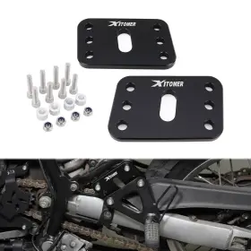 Mlhwfpl160-pp Xitomer Aluminum Passenger Peg Lowering Mounts Black Fit For Kawasaki Klr650 2008-2018