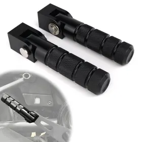 Xushwgyfp01bk Xitomer Aluminum Pedals Folding Support Rod Footpeg Fit For General Models Universal