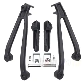 Us-mt390-053-bk1 Xt Market For Bmw 2010 - 2018 S1000rr Black Rear Passenger Foot Pegs Brackets Aluminum