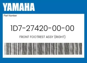 Yamaha 1d7-27420-00-00 Genuine Front Footrest Assy Right -