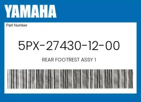 5px-27430-12-00 Yamaha Genuine Rear Footrest Assy 1 -
