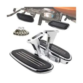 5864226535 Yikesai Motorcycle Passenger Floorboards - Chromed Streamline Street Glide Footboards