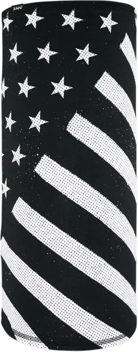 Tl091 Zan Headgear Motley Tube Sportflex Black White Flag Womens Headwear
