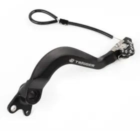 Ze90-7906 Zeta Manual Switch Brake Pedal - Black