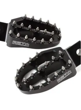 Ze93-1810 Zeta Aluminum Footpegs Black #ze93-1810 Ktm