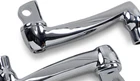 Kuryakyn 7937 4" Lockable Male Offset Peg Mounts, Chrome Pair New. Price: $67.49.