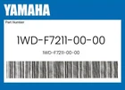 Yamaha Genuine 1WD-F7211-00-00 New. Price: $64.04.
