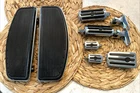Harley-davidson Chrome & Rubber Custom Touring Foot Peg/board Complete Set New. Price: $299.99.