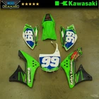 2009 Kawasaki KX450F Plastics Kit Rear Fender Side Covers Radiator Shrouds Used. Price: $34.99.