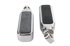 Vtwin Slugger Style Adjustable Footpeg Set Large Rubber Inlay Chrome Harley Fx New. Price: $45.33.