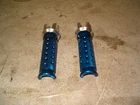 Blue Anodized Front Driver Slash-cut Foot Pegs For Kawasaki Sportbikes New!. Price: $29.95.