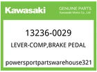 Kawasaki Oem Part 13236-0029 Lever-comp,brake Peda New. Price: $137.01.