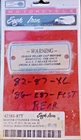 Harley Davidson Master Cylinder Cover Eagle Iron P/n: 42381-87T New. Price: $19.00.