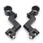 1.5" Highway Foot Peg Mounts For Harley Chopper Atv W/ 38MM Engine Guard Black New. Price: $39.15.