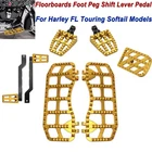 Floorboards Foot Pegs Brake Pedal Cover Shifter For Harley Touring Softail New. Price: $194.99.