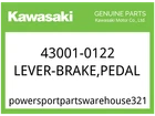 Kawasaki Oem Part 43001-0122 Lever-brake,pedal New. Price: $50.20.