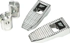 Slyfox Driver Footpegs Silver #SF-903-01-2 Harley Davidson Softail New. Price: $113.89.
