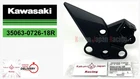 Kawasaki Oem 35063-0726-18R 2014-2024 Ninja 1000 Stay Fr Lh Black Genuine Japan New. Price: $120.94.