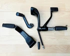 Harley Sportster Black Mid-controls Brake & Gear Levers Foot Mounts 2014-21 Xl Used. Price: $252.17.
