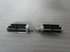 Harley Davidson Sportster Dyna Softail Touring Chrome And Rubber Foot Pegs Used. Price: $49.99.