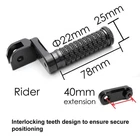 Black M-grip 40MM Adjustable Front Foot Pegs For Buell XB12R Firebolt 2004+ New. Price: $57.49.