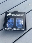 Flo Motorsports Mx Style Motorcycle Footpegs Blue New. Price: $90.00.