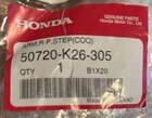 Genuine Honda, Right Pillion Step Bar, Part 16 Diagram, 50720-K26-305, New. Price: $41.00.