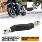 Black Pushrod Lever Brake Shift Linkage For Harley Softail Fxbb Fxlr Mid Control New. Price: $24.62.