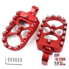 Cnc Motorcycle Wide Foot Pegs Aluminum 360 Roating Adjustable Suitable Red New. Price: $37.75.