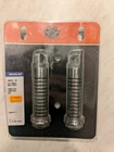 Harley Davidson Extended Footpegs Edge Cut Kit W/chrome Caps #49312-10 Used. Price: $69.99.