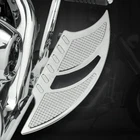 Chrome Passenger Stretched Floorboards Foot Cnc For Harley Touring Custom New. Price: $47.95.