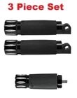 Black Rival Footpegs & Shift By Avon 3 Pc. Set Contour Harley Dyna Softail New. Price: $96.98.