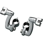 Kuryakyn 7986 Chrome Longhorn Offset Footpeg Mounts With 1-1/4" Clamps New. Price: $172.99.
