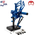 Us Fxcnc For Suzuki GSXR1000 2000-2003 2004 Rearset Footrests Footpegs Blue New. Price: $101.10.