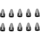 Ciro 70017 Black Chrome Fluted Spike 1/4" Engine Bolt Caps - 10 Pack New. Price: $19.95.
