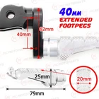 For Kawasaki ER-6N 09-16 15 14 13 12 Mccp 40MM Lowering Silver Rider Foot Pegs New. Price: $71.76.
