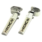 Emgo Designer Highway "suzuki" Foot Peg 1" & 1-1/4" Clamp Chrome/gold New. Price: $47.21.