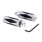 V-factor Chrome W/rubber Inserts Diamond Rail Male Mount Footpegs 24042 New. Price: $40.46.
