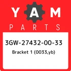 3GW-27432-00-33 Yamaha Bracket 1 (0033,YB) 3GW274320033, New Genuine Oem Part. Price: $160.85.