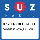 43700-20K00-000 Suzuki Footrest Assy,pillion,l 4370020K00000, New Genuine Oem Pa. Price: $125.29.